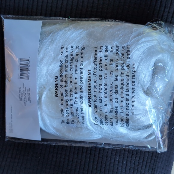 Long White Wig Halloween Costume New - Picture 4 of 5